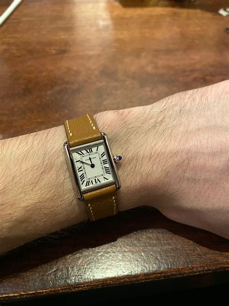 cartier tank must small men